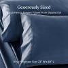 imageCALIFORNIA DESIGN DEN Soft ampamp Silky 500 Thread Count 100 Cotton is Cool ampamp Smooth White Pillowcases Queen Size Fits Standard ampamp Queen Pillows Pure White11  Navy Blue