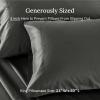 imageCALIFORNIA DESIGN DEN Soft ampamp Silky 500 Thread Count 100 Cotton is Cool ampamp Smooth White Pillowcases Queen Size Fits Standard ampamp Queen Pillows Pure White07  Grey