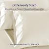 imageCALIFORNIA DESIGN DEN Soft ampamp Silky 500 Thread Count 100 Cotton is Cool ampamp Smooth White Pillowcases Queen Size Fits Standard ampamp Queen Pillows Pure White03  Ivory Creamy Beige Tone