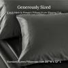 imageCALIFORNIA DESIGN DEN Soft ampamp Silky 500 Thread Count 100 Cotton is Cool ampamp Smooth White Pillowcases Queen Size Fits Standard ampamp Queen Pillows Pure White07  Grey