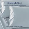 imageCALIFORNIA DESIGN DEN Soft ampamp Silky 500 Thread Count 100 Cotton is Cool ampamp Smooth White Pillowcases Queen Size Fits Standard ampamp Queen Pillows Pure White09  Light Blue