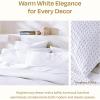 imageCalifornia Design Den 3 Pc White King Duvet Cover Set  Winner Good Housekeeping Best Bedding Awards 2025 400 Thread Count Sateen 100 Cotton Duvet Cover Set Button Closure Corner Ties  WhiteWhite Waffle