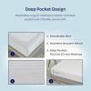 imageCalifornia Design Den California King Mattress Topper Thick Cooling Pillow Top Cal King Mattress Topper for Restful Sleep 900 GSM Fill Breathable ampamp Gentle on SkinKing