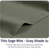 imageCalifornia Design Den Certified 100 Egyptian Cotton Full Size Sheets Set  Lightweight ampamp Crisp Percale Cotton Sheets Full with Deep Pockets Cool ampamp Durable Luxury Bedding Set  WhiteSage Mist  Gray Tone