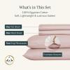 imageCalifornia Design Den Certified 100 Egyptian Cotton Sheets Queen Size Luxury Queen Sheet Set with Deep Pocket Soft Sateen Weave WrinkleResistant Cool ampamp Durable Bed Sheets White SheetsSepia Rose