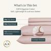imageCalifornia Design Den Certified 100 Egyptian Cotton Sheets Queen Size Luxury Queen Sheet Set with Deep Pocket Soft Sateen Weave WrinkleResistant Cool ampamp Durable Bed Sheets White SheetsSepia Rose