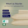 imageCalifornia Design Den Full Size Sheet Set  100 Cotton 500 Thread Count Sateen Cooling Deep Pocket Bed Sheets with Fitted Elastic Sheet Extra Soft Luxury Hotel Quality  White16  Beige