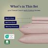 imageCalifornia Design Den Full Size Sheet Set  100 Cotton 500 Thread Count Sateen Cooling Deep Pocket Bed Sheets with Fitted Elastic Sheet Extra Soft Luxury Hotel Quality  White15  Sepia Rose