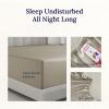 imageCalifornia Design Den Luxurious King Size Fitted Sheet Only  100 Cotton 600 Thread Count Soft Deep Pocket Bottom Fitted Sheet Sateen Weave Hotel Quality Featuring Foot Side Indicator  White21  Cool Taupe