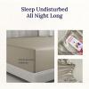 imageCalifornia Design Den Luxurious King Size Fitted Sheet Only  100 Cotton 600 Thread Count Soft Deep Pocket Bottom Fitted Sheet Sateen Weave Hotel Quality Featuring Foot Side Indicator  White21  Cool Taupe