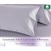 imageCalifornia Design Den Pillow Cases Standard Size Set of 2  Luxury 1000 Thread Count Sateen Soft and Thick 100 Cotton Pillowcases QueenStandard Breathable and Durable Hotel Quality  WhiteLavender Grey