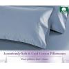 imageCalifornia Design Den Pillow Cases Standard Size Set of 2  Luxury 1000 Thread Count Sateen Soft and Thick 100 Cotton Pillowcases QueenStandard Breathable and Durable Hotel Quality  WhiteBlue