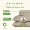imageCalifornia Design Den Queen Sheet Set  Soft 100 Organic Cotton Sheets with Deep Pockets Crisp Percale Breathable and Durable Bedding Set  White13  Warm Taupe