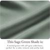 imageCalifornia Design Den Soft 100 Cotton Full Fitted Sheet Only Deep Pocket Durable Sateen AllAround Elastic HeadFoot Side Indicators Full Size Fitted Sheet Cotton Blue Hydrangea13  Sage Green  Dark