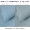 imageCalifornia Design Den Standard Queen Size Pillowcase Set  400 Thread Count 100 Cotton Sateen Set of 2 Pillow Covers Breathable Cooling Soft for Quality Sleep  Bright White09  Sky Blue