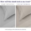 imageCalifornia Design Den Standard Queen Size Pillowcase Set  400 Thread Count 100 Cotton Sateen Set of 2 Pillow Covers Breathable Cooling Soft for Quality Sleep  Bright White06  Grey Light