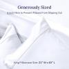 imageCalifornia Design Den Standard Queen Size Pillowcase Set  400 Thread Count 100 Cotton Sateen Set of 2 Pillow Covers Breathable Cooling Soft for Quality Sleep  Bright White01  White