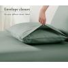 imageCalifornia Design Den Standard Queen Size Pillowcases  100 Cotton Set of 2 Soft ampamp Cooling Sateen Weave Cases Fits Queen and Standard Size Pillows  Bright White13  Sage Green  Dark