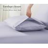imageCalifornia Design Den Standard Queen Size Pillowcases  100 Cotton Set of 2 Soft ampamp Cooling Sateen Weave Cases Fits Queen and Standard Size Pillows  Bright White08  Lavender