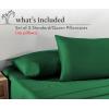 imageCalifornia Design Den Standard Queen Size Pillowcases  100 Cotton Set of 2 Soft ampamp Cooling Sateen Weave Cases Fits Queen and Standard Size Pillows  Bright White14  Emerald Green