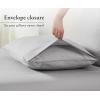 imageCalifornia Design Den Standard Queen Size Pillowcases  100 Cotton Set of 2 Soft ampamp Cooling Sateen Weave Cases Fits Queen and Standard Size Pillows  Bright White03  Light Grey