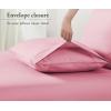imageCalifornia Design Den Standard Queen Size Pillowcases  100 Cotton Set of 2 Soft ampamp Cooling Sateen Weave Cases Fits Queen and Standard Size Pillows  Bright White16  Doll Pink