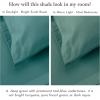 imageCalifornia Design Den Standard Queen Size Pillowcases  100 Cotton Set of 2 Soft ampamp Cooling Sateen Weave Cases Fits Queen and Standard Size Pillows  Bright White11  Teal Deep Tone