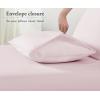 imageCalifornia Design Den Standard Queen Size Pillowcases  100 Cotton Set of 2 Soft ampamp Cooling Sateen Weave Cases Fits Queen and Standard Size Pillows  Bright White15  Pink