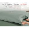 imageLuxury 100 Egyptian Cotton Pillow Cases Queen Size Set of 2 Sateen Weave Soft Breathable ampamp Cooling Bright White Pillow Cases Set of 2 for StandardQueen Size PillowsMint Green