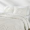 imageCalifornia Design Den 3 Pc White King Duvet Cover Set  Winner Good Housekeeping Best Bedding Awards 2025 400 Thread Count Sateen 100 Cotton Duvet Cover Set Button Closure Corner Ties  WhiteCream Boho Tufted