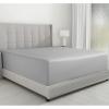 imageCalifornia Design Den Luxurious King Size Fitted Sheet Only  100 Cotton 600 Thread Count Soft Deep Pocket Bottom Fitted Sheet Sateen Weave Hotel Quality Featuring Foot Side Indicator  White06  Light Grey