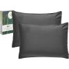 imageCalifornia Design Den Rayon from Bamboo Pillowcases King Size Set of 2 for Smooth Hair ampamp Skin Fits King Pillows GreyGrey