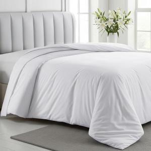 imageCalifornia Design Den Oversized King Duvet Cover Only  Winner Good Housekeeping Best Bedding Awards 2025 Premium 400 Thread Count Sateen 100 Cotton Duvet Cover Button Closure ampamp Corner Ties White01  White