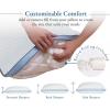 imageCalifornia Design Den Adjustable Queen Size Pillow  Soft Down Alternative Fill Adjustable Loft Memory Foam  Cooling Hotel Pillows for Back Stomach or Side Sleepers  Medium Soft CertiPURUS