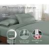 imageCalifornia Design Den Full Size Black Sheet Set  6 Piece Set Ultra Soft 100 Cotton Sheets 400 Thread Count Luxury Sateen Weave Deep Pocket Bedsheets Includes 4 Pillowcases Full True BlackSage Green