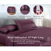 imageCalifornia Design Den Full Size Black Sheet Set  6 Piece Set Ultra Soft 100 Cotton Sheets 400 Thread Count Luxury Sateen Weave Deep Pocket Bedsheets Includes 4 Pillowcases Full True BlackSoft Plum