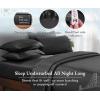 imageCalifornia Design Den Full Size Black Sheet Set  6 Piece Set Ultra Soft 100 Cotton Sheets 400 Thread Count Luxury Sateen Weave Deep Pocket Bedsheets Includes 4 Pillowcases Full True BlackTrue Black