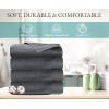 imageCalifornia Design Den Luxury 4Pack Bath Towels 100 Cotton  Soft and Fluffy Quick Dry Ultra Absorbent Large Hotel Spa Quality Towel Set Essential for Home Bathroom  Navy Blue  27quot x 54quotGrey