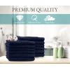 imageCalifornia Design Den Luxury 4Pack Bath Towels 100 Cotton  Soft and Fluffy Quick Dry Ultra Absorbent Large Hotel Spa Quality Towel Set Essential for Home Bathroom  Navy Blue  27quot x 54quotNavy Blue