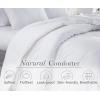 imageCalifornia Design Den Natural White Down Cluster Waterfowl Feather Comforter Queen Size  Soft ampamp Fluffy AllSeason 46 OZ Fill Weight 650 Fill Power Breathable 100 Cotton Shell Duvet InsertNatural Down