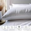 imageHeirloom Soft Smooth ampamp Thick Certified 800 Thread Count 100 Cotton Sateen is Superior to Egyptian Cotton Claims 2 White Standard Pillowcases Fits Standard ampamp Queen Size Pillows Bright WhiteRed Wine