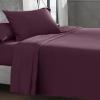 imageCalifornia Design Den Full Size Black Sheet Set  6 Piece Set Ultra Soft 100 Cotton Sheets 400 Thread Count Luxury Sateen Weave Deep Pocket Bedsheets Includes 4 Pillowcases Full True BlackSoft Plum