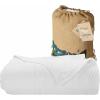 imageCalifornia Design Den Soft ampamp Cool Summer Blanket King Size Blanket 100 Cotton Blanket Lightweight ampamp Breathable Blanket Herringbone Design Premium Cotton Bed Blankets AllSeason Throw WhiteWhite