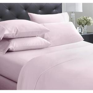 imageCalifornia Design Den Full Size Black Sheet Set  6 Piece Set Ultra Soft 100 Cotton Sheets 400 Thread Count Luxury Sateen Weave Deep Pocket Bedsheets Includes 4 Pillowcases Full True BlackPink