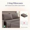 imageCALIFORNIA DESIGN DEN Luxuriously Soft Hotel Quality 600 Thread Count 100 Cotton Set of 2 Cases Crisp ampamp Cool Dark Gray Pillow Cases Standard Fits Standard ampamp Queen Pillows Dark Gray22  Mushroom  Taupe Brown