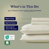 imageCalifornia Design Den  Twin XL Sheet Set Soft 100 Cotton Cooling Sheets Deep Pockets 500 Thread Count Sateen Hotel Quality Damask Stripe Bedding for Home Twin XL Sheets Light Grey  Striped04  Ivory Striped