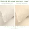 imageCalifornia Design Den 100 Organic Cotton Pillow Cases QueenStandard Set of 2 Soft ampamp Cooling Percale Weave Cotton Pillowcases Bright White02  Ivory Cream Tone