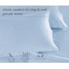 imageCalifornia Design Den 100 Organic Cotton Pillow Cases QueenStandard Set of 2 Soft ampamp Cooling Percale Weave Cotton Pillowcases Bright White05  Light Blue