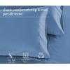 imageCalifornia Design Den 100 Organic Cotton Pillow Cases QueenStandard Set of 2 Soft ampamp Cooling Percale Weave Cotton Pillowcases Bright White07  Riviera Blue