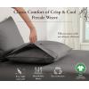 imageCalifornia Design Den Extra Long Twin Sheets Set  Soft 100 Organic Cotton Crisp Percale Twin XL Sheet Sets with Deep Pockets Crisp Breathable ampamp Durable Bedding Dorm Essentials for Guys  Grey